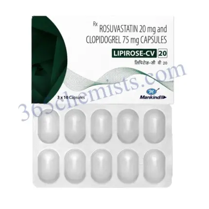 Lipirose CV 20mg Capsule
