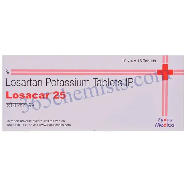 Losacar 25mg Tablet (1)-ink Losacar 25mg Tablet