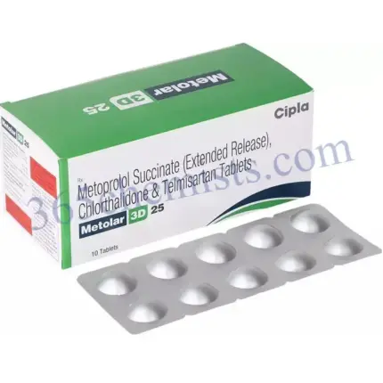 Metolar D 10mg/25mg Tablet