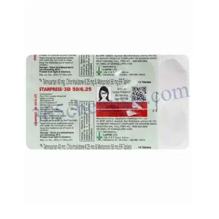 Starpress 3D 6.25/50/40mg Tablet
