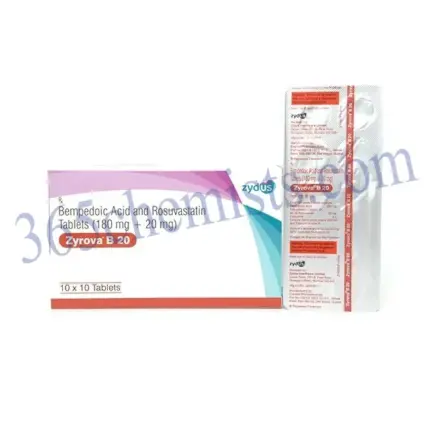 Zyrova B 20mg Tablet