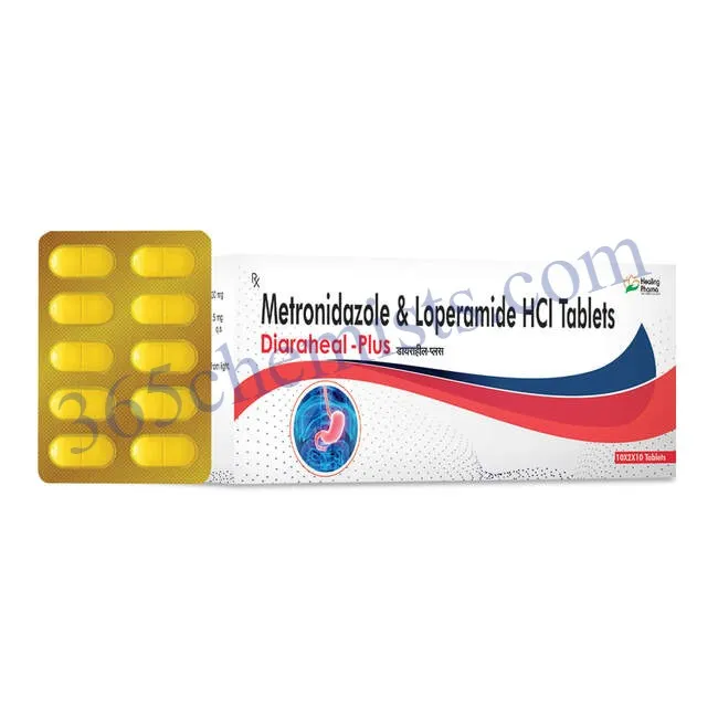 Diaraheal Plus Tablet (Loperamide 1.5mg + Metronidazole 200mg)
